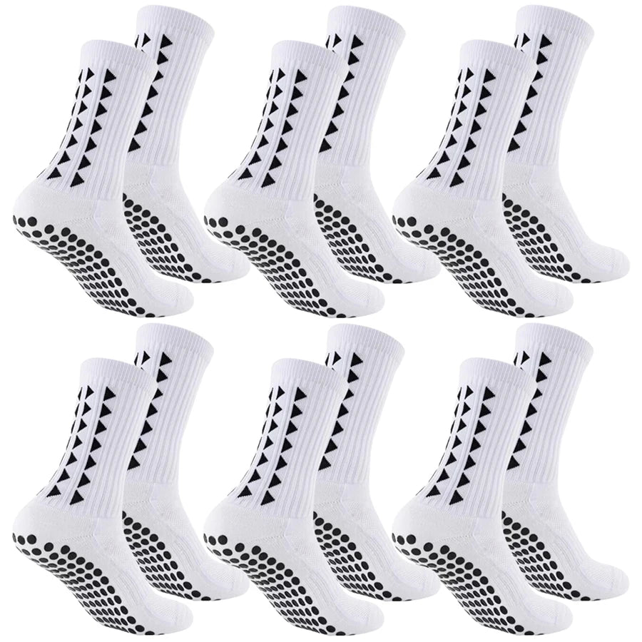 6Pairs Futball Grip Socks grip