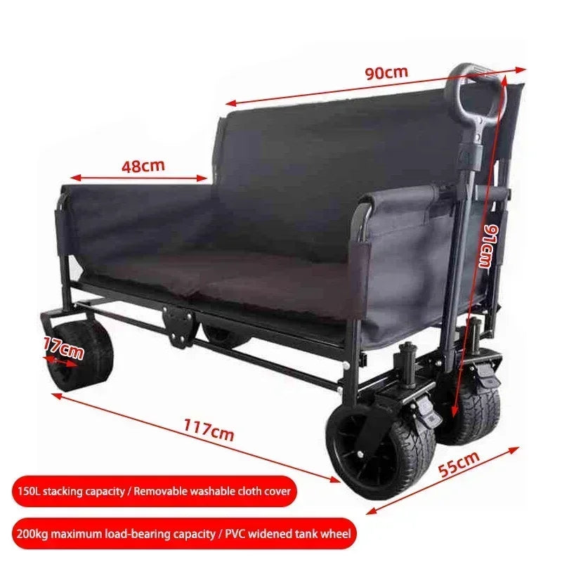 Outdoor Camping Folding Wagon Cart
