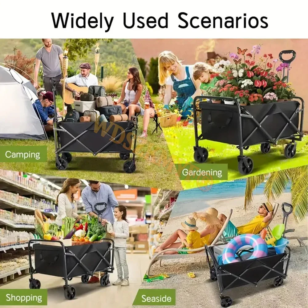 Collapsible Folding Utility Beach Cart Wagon