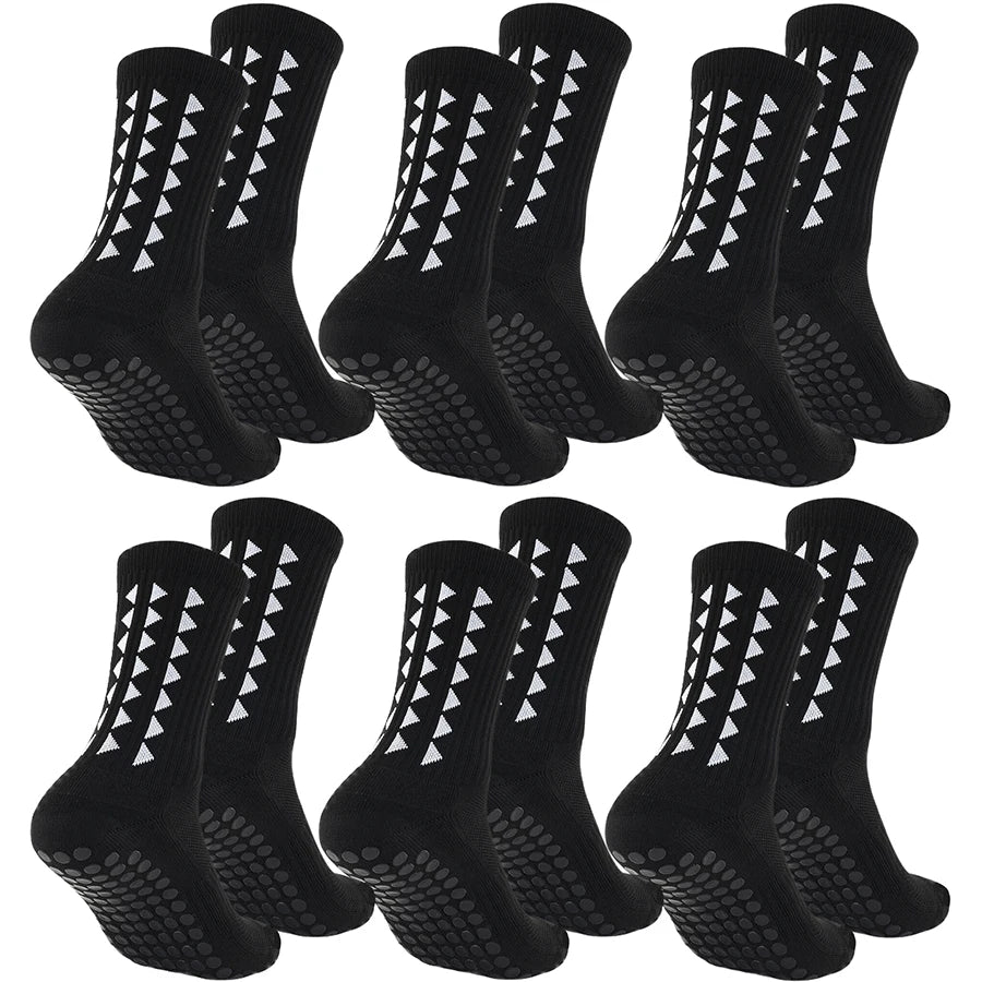 6Pairs Futball Grip Socks grip