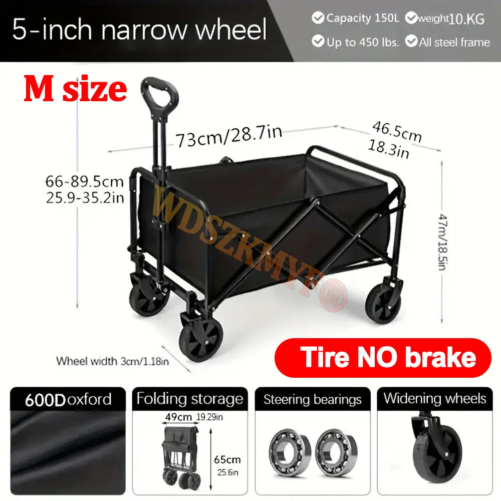 Collapsible Folding Utility Beach Cart Wagon