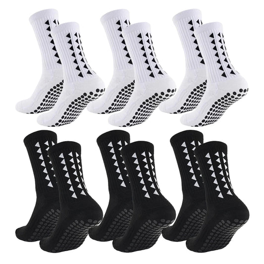 6Pairs Futball Grip Socks grip