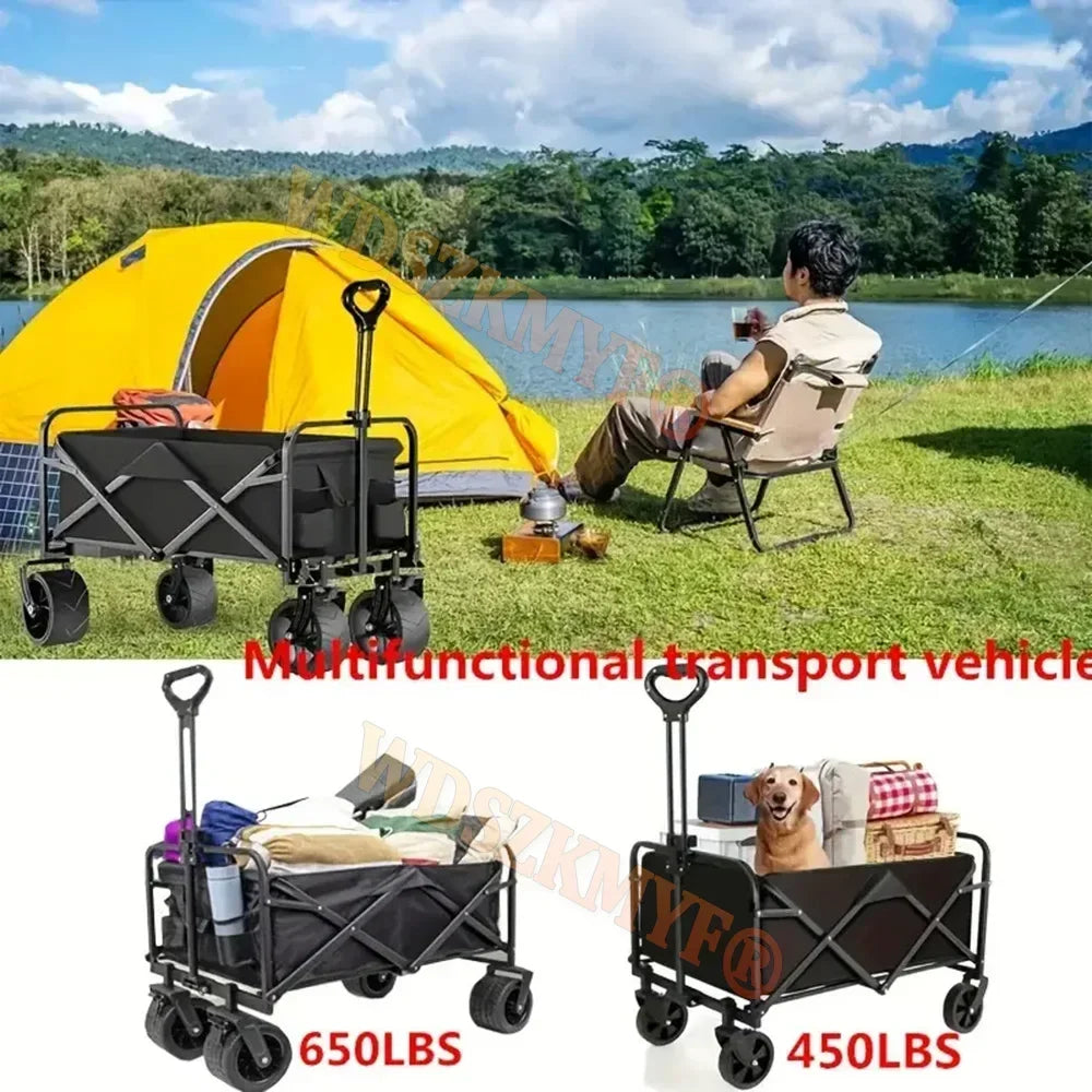 Collapsible Folding Utility Beach Cart Wagon
